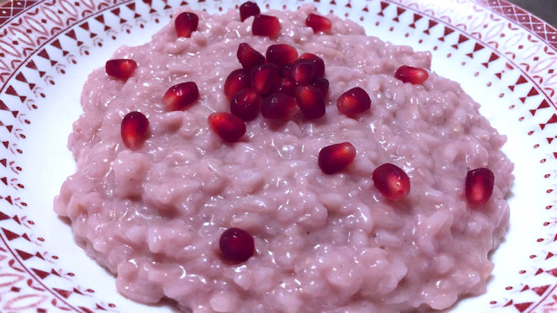 Risotto alla melagrana Risotto alla melagrana